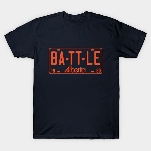 Battle of Alberta: Edmonton T-Shirt by tailgatemercantile